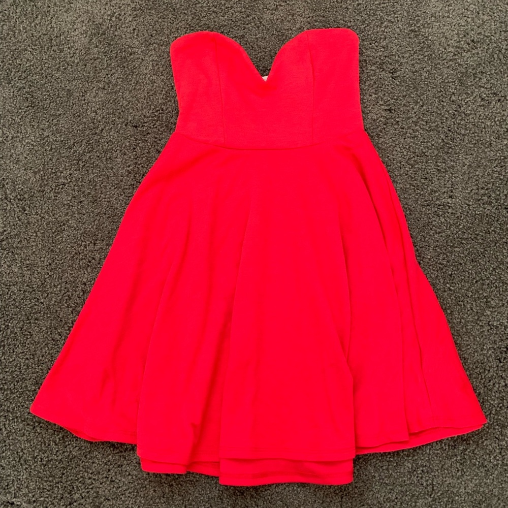 Pins and Needles Strapless Knit Fit + Flare Dress